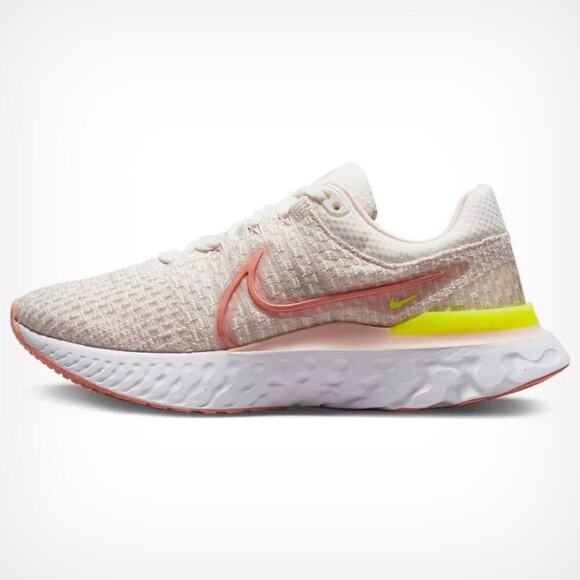 Nike Women's React Infinity Run Flyknit 3 Pink Madder Root Size 7 Run DD3024-102 - Picture 1 of 12